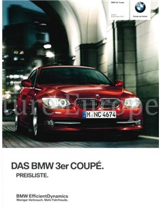 2011 BMW 3 SERIES COUPÉ PRICELIST GERMAN
