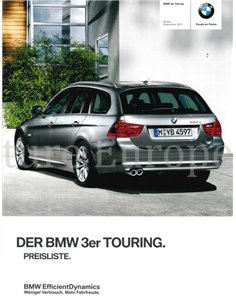 2011 BMW 3 SERIES TOURING PRICELIST GERMAN