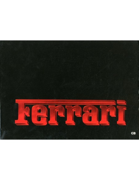 1984 FERRARI RANGE PRESSKIT ENGLISH 325/84