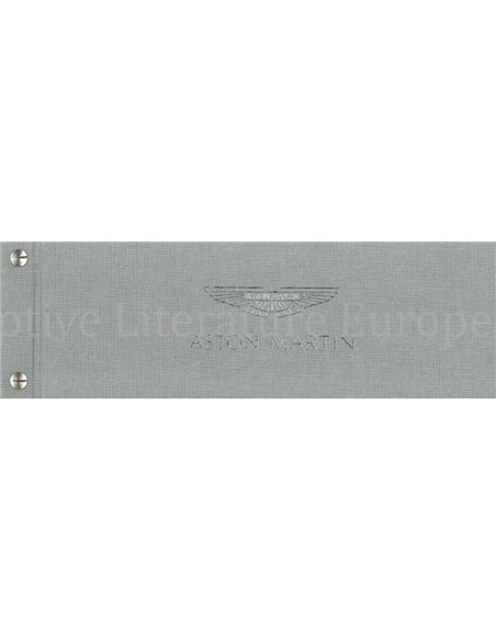 2013 ASTON MARTIN V8 VANTAGE BETRIEBSANLEITUNG NIEDERLÄNDISCH