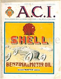 1928 A.C.I. (ORGANO UFFICIALE DELL'AUTOMOBILE CLUB D'ITALIA) MAGAZINE 08 ITALIAN