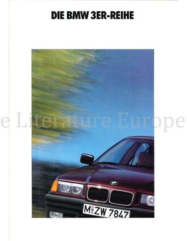 1990 BMW 3 SERIES SALOON BROCHURE GERMAN