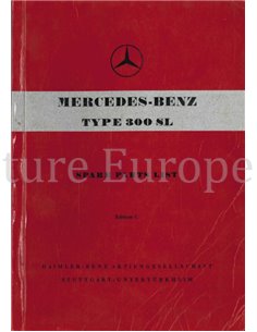 1956 MERCEDES BENZ SL ERSATZTEILKATALOG ENGLISCH