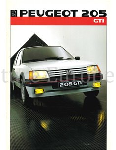 1986 PEUGEOT 205 GTI BROCHURE NEDERLANDS