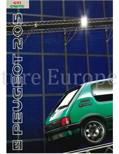 1991 PEUGEOT 205 GTI GRIFFE BROCHURE GERMAN