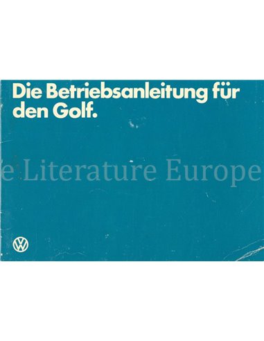 1981 VOLKSWAGEN GOLF BETRIEBSANLEITUNG DEUTSCH