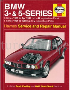 1981 - 1993 BMW 3 SERIE (E30) | 5 SERIE (E28 | E34) BENZINE HAYNES VRAAGBAAK ENGELS