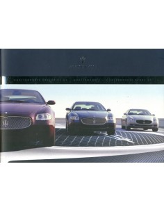 2005 MASERATI QUATTROPORTE V EXECUTEIVE + SPORT GT BROCHURE ENGELS