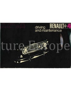 1969 RENAULT 4 OWNERS MANUAL ENGLISH