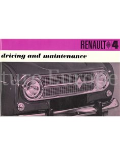 1968 RENAULT 4 BETRIEBSANLEITUNG ENGLISCH