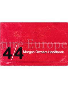 1981 MORGAN 4/4 INSTRUCTIEBOEKJE ENGELS