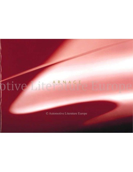 1999 BENTLEY ARNAGE BROCHURE ENGELS