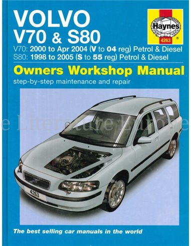 1998 - 2005 VOLVO V70 | S80, PETROL | DIESEL REPAIR MANUAL ENGLISH