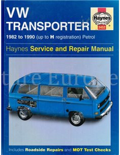 1982-1990 VOLKSWAGEN TRANSPORTER(T3) BENZINE VRAAGBAAK ENGELS