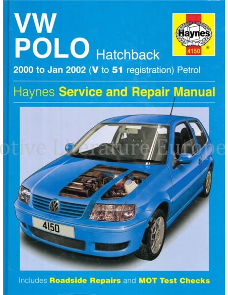 2000-2002 VOLKSWAGEN POLO BENZIN REPERATURANLEITUNG ENGLISCH