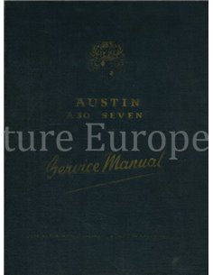 1953 AUSTIN A30 SEVEN WERKPLAATSHANDBOEK ENGELS