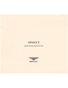 2002 BENTLEY ARNAGE R PROSPEKT DEUTSCH