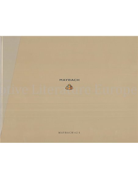 2006 MAYBACH 62 S HARDCOVER BROCHURE GERMAN