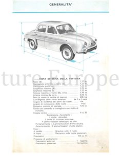 1965 ALFA ROMEO DAUPHINE INSTRUCTIEBOEKJE ITALIAANS 2