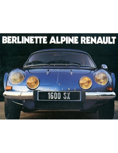 1976 ALPINE BERLINETTE BROCHURE DUITS