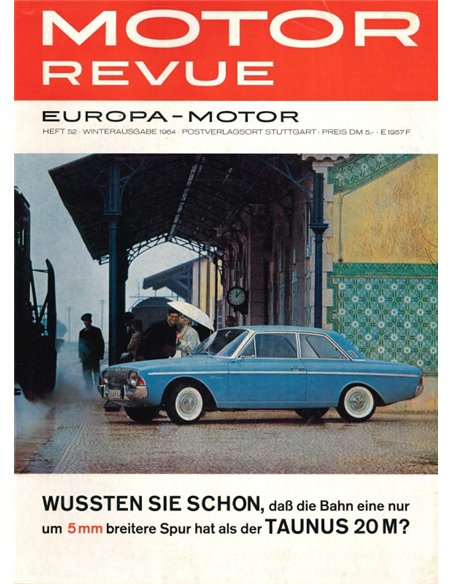 1964 MOTOR REVUE MAGAZIN 52 DEUTSCH
