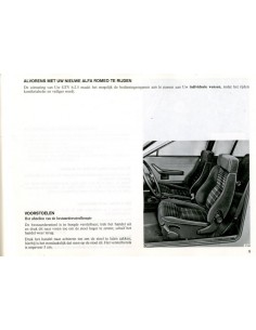 1984 ALFA ROMEO GTV6 2.5 BETRIEBSANLEITUNG NIEDERLÄNDISCH 2