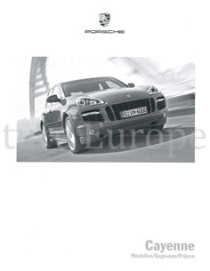2008 PORSCHE CAYENNE HARDCOVER BROCHURE NEDERLANDS 2