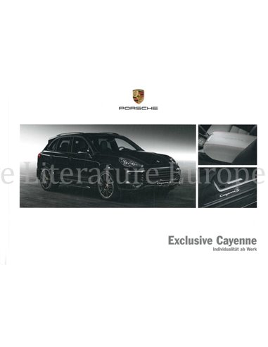 2016 PORSCHE CAYENNE EXCLUSIVE HARDCOVER PROSPEKT DEUTSCH