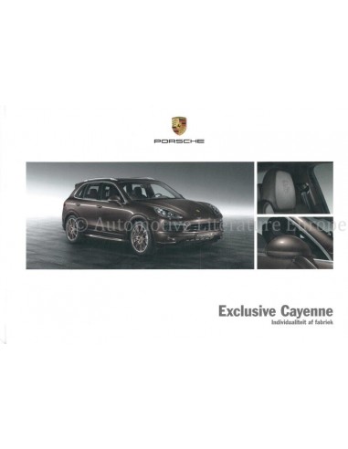 2014 PORSCHE CAYENNE EXCLUSIVE HARDBACK BROCHURE DUTCH