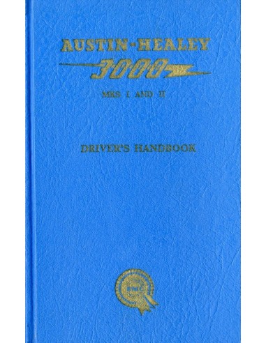 1962 AUSTIN HEALEY 3000 MKS I & II INSTRUCTIEBOEKJE ENGELS