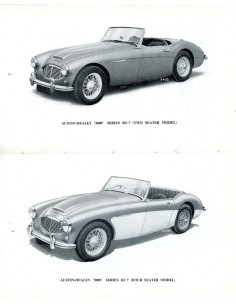 1962 AUSTIN HEALEY 3000 MKS I & II INSTRUCTIEBOEKJE ENGELS 2