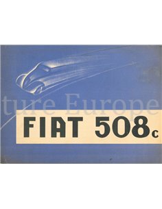 1937 FIAT 508C BROCHURE ENGLISH