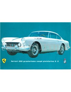 1961 FERRARI 250 GRANTURSIMO COUPE PININFARINA 2+2 BROCHURE DUITS