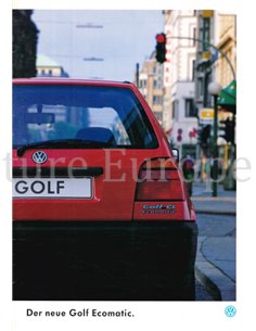 1994 VOLKSWAGEN GOLF ECOMATIC BROCHURE GERMAN