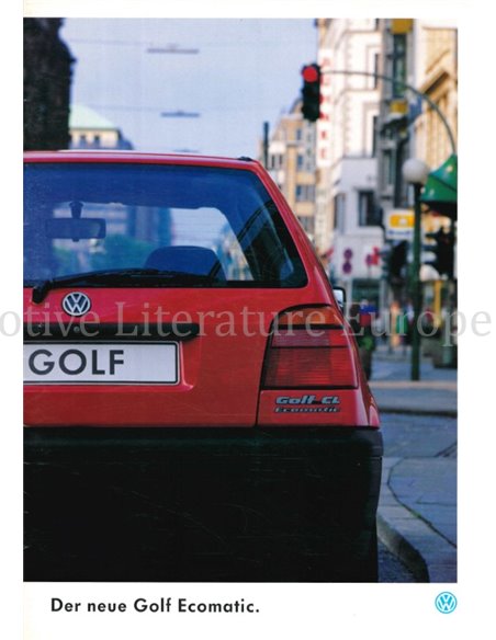 1994 VOLKSWAGEN GOLF ECOMATIC BROCHURE GERMAN
