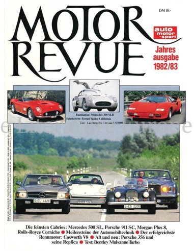 1982-1983 MOTOR REVUE JAHRES AUSGABE DEUTSCH