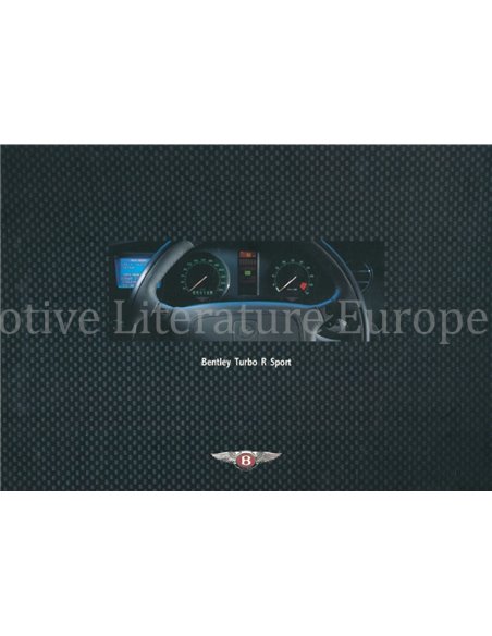 1996 BENTLEY TURBO R SPORT BROCHURE ENGLISH