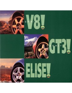1995 LOTUS ELISE & ESPRIT BROCHURE ENGELS