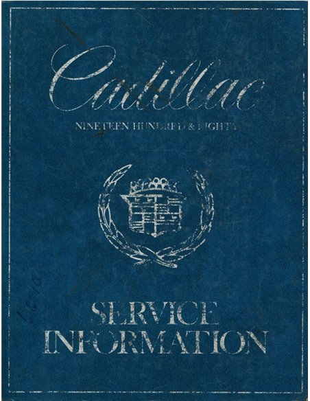 1980 CADILLAC ELDORADO | SEVILLE WERKSTATTEHANDBUCH ENGLISCH