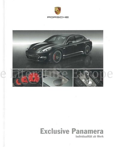 2010 PORSCHE PANAMERA EXCLUSIVE HARDCOVER PROSPEKT DEUTSCH