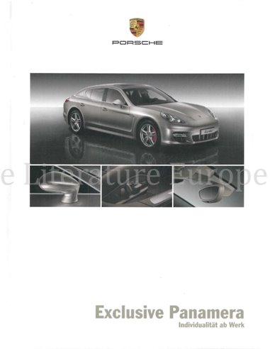 2009 PORSCHE PANAMERA EXCLUSIVE HARDBACK BROCHURE GERMAN