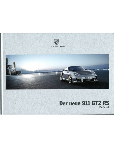 2010 PORSCHE 911 GT2 RS HARDCOVER BROCHURE DUITS