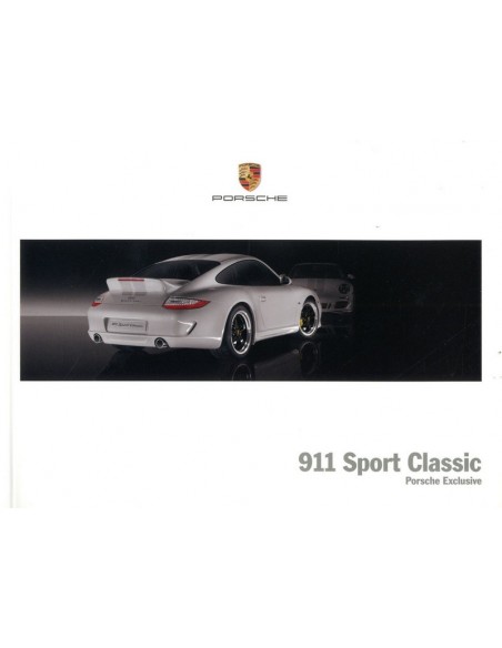 2009 PORSCHE 911 SPORT CLASSIC BROCHURE DUITS