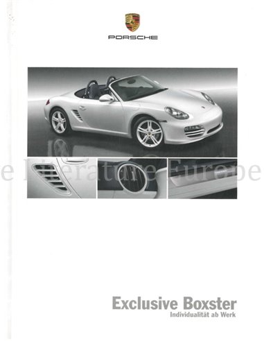 2009 PORSCHE BOXSTER EXCLUSIVE HARDCOVER PROSPEKT DEUTSCH