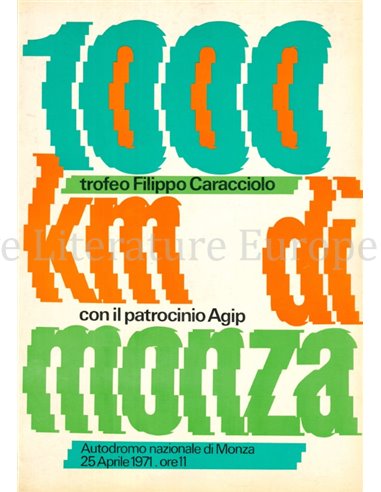 1000 KM DI MONZA, TROFEO FILIPPO CARACCIOLO, 25 APRIL 1971