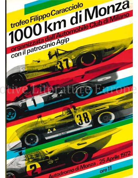 1000 KM DI MONZA, TROFEO FILIPPO CARACCIOLO, 25 APRIL 1972