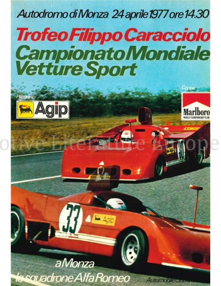 1000 KM DI MONZA, TROFEO FILIPPO CARACCIOLO, 24 APRIL 1977