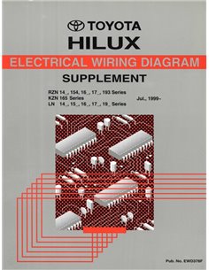 1999 TOYOTA HILUX ELECTRISCH DIAGRAM (SUPPLEMENT) WERKPLAATSHANDBOEK MULTI