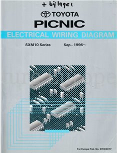 1996 TOYOTA PICNIC ELEKTRIK SCHALTPLAN ENGLISCH