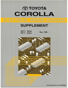 1998 TOYOTA COROLLA ELECTRICAL (SUPPLEMENT) WIRING DIAGRAM MULTI